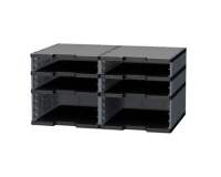 Organizing block 6 mixed cases Modulodoc Exacompta grey