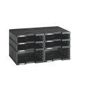 Trieur 6 cases mixtes Modulodoc Exacompta gris