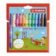 Sleeve of 12 colour felt-pens Stabilo Power assorted colours with extra large round point