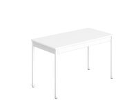 Mesa de reunión Multiforma clásica rectangular blanca