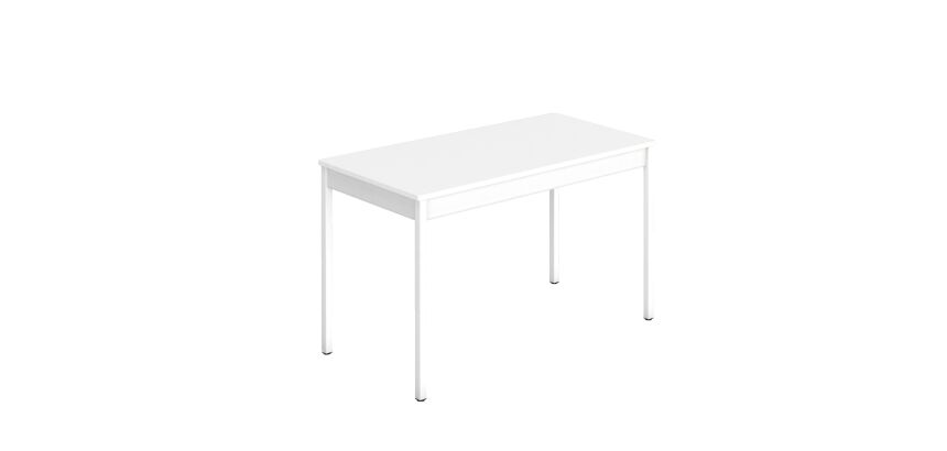 Table multi-usages plateau blanc L 120 x P 60 cm - Classique