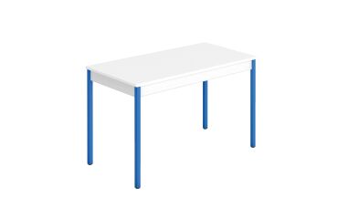Mesa de reunión Multiforma clásica rectangular blanca