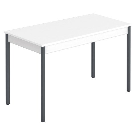 Table multi-usages plateau blanc L 120 x P 60 cm - Classique