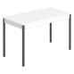 Table multi-usages plateau blanc L 120 x P 60 cm - Classique