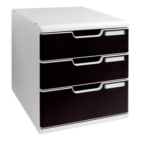 Module de classement Exacompta Modulo 3 tiroirs couleur