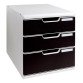 Module de classement Exacompta Modulo 3 tiroirs couleur