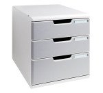 Module de classement Exacompta Modulo 3 tiroirs couleur