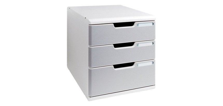 Module de classement Exacompta Modulo 3 tiroirs couleur