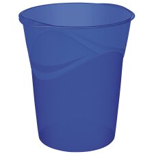 Corbeille à papier plastique Cep Color bleue 14 L