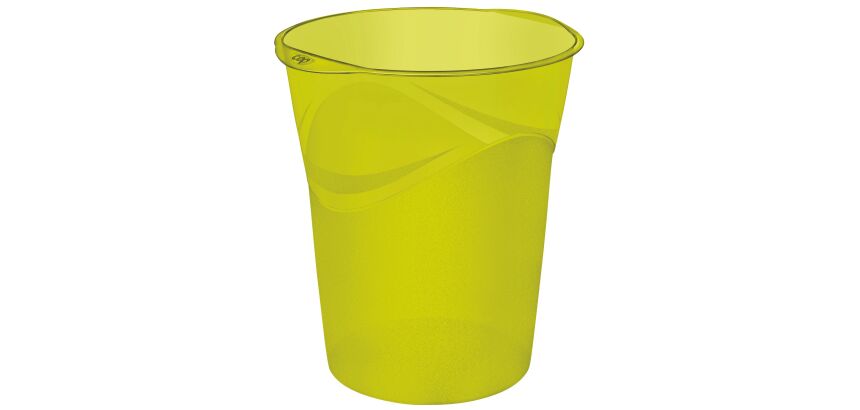 Corbeille à papier Cep Pro Happy couleur translucide 14 L