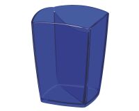 Pencil holder Cep Pro Happy 2 compartments translucent blue
