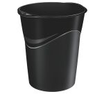 Corbeille à papier plastique Color noire 14 L