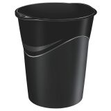 Corbeille à papier plastique Color noire 14 L