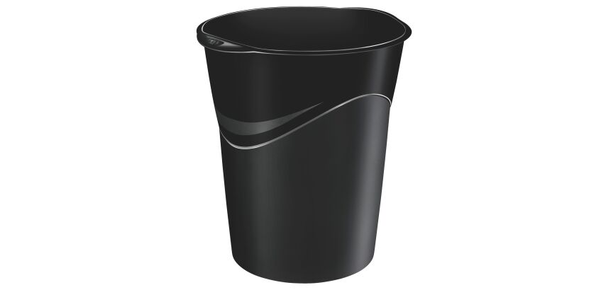 Corbeille à papier Pro noire 14 L