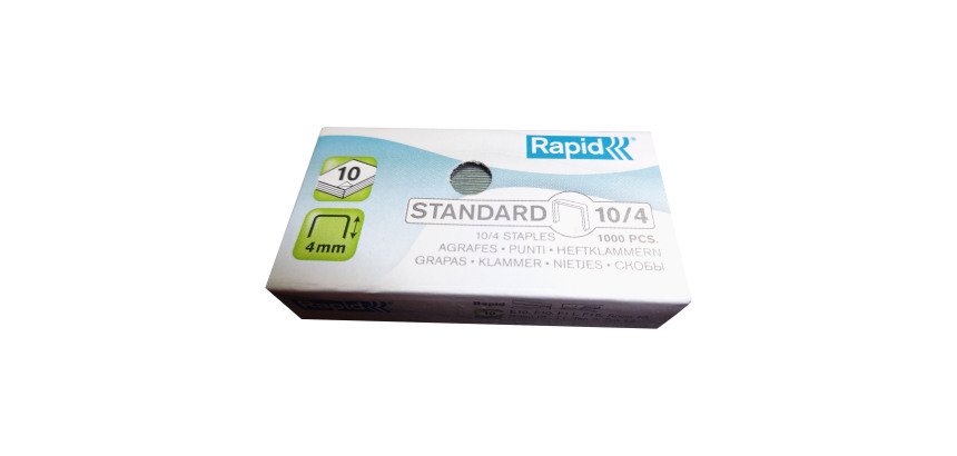 Grapas Rapid 10/4 galvanizadas Caja de 1000