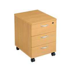 Cassettiera 3 cassetti su ruote l x p x h 43 x 52 x 59,5 cm fornita smontata