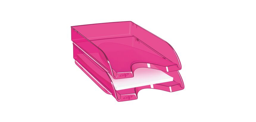 Corbeille à courrier Cep Pro Happy couleur translucide