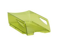 Corbeille à courrier maxi format Cep Tendance vert translucide