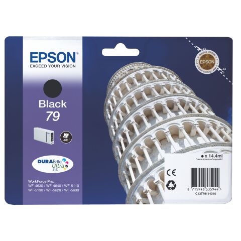 Epson 79 / C13T79114010 Cartucho original negro (900 páginas)