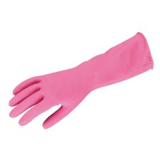 Household goves latex pink