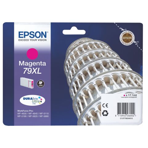 Epson 79 XL / C13T79034010 Cartucho original magenta (2000 páginas)