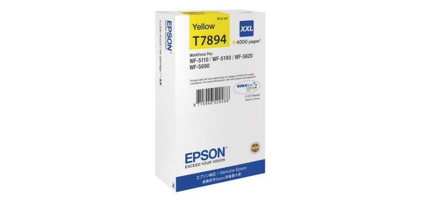 Cartouche Epson T789 très haute capacité couleurs séparées pour imprimante jet d'encre
