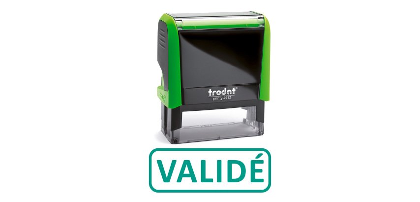 Tampon encreur automatique 'Validé' Trodat Printy 499257 Xprint