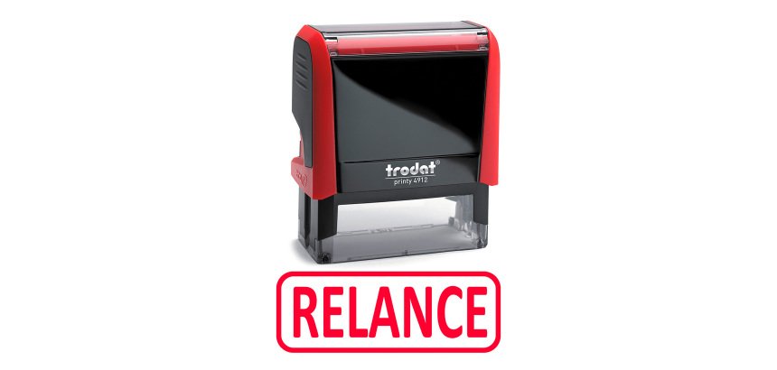 Tampon encreur automatique 'RELANCE' Trodat Printy 499250 Xprint
