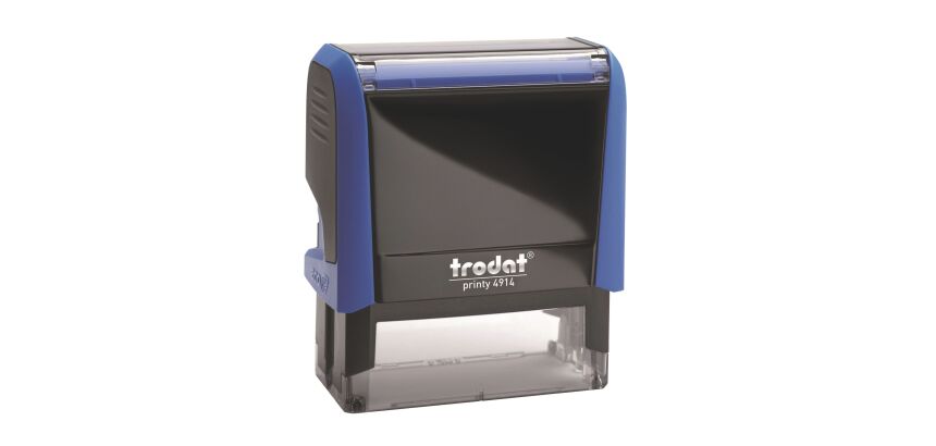Tampon texte personnalisable Printy 4914 Trodat monochrome 6 lignes
