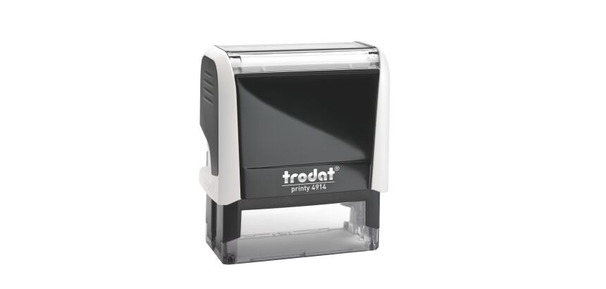 Tampon texte personnalisable Printy 4914 Trodat monochrome 6 lignes