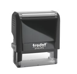 Tampon texte personnalisable Printy 4914 Trodat monochrome 6 lignes