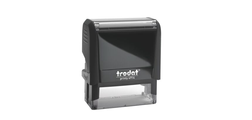 Tampon texte personnalisable Printy 4914 Trodat monochrome 6 lignes