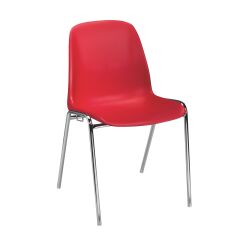 Sedia ospite Sora impilabile con possibilità di collegamento