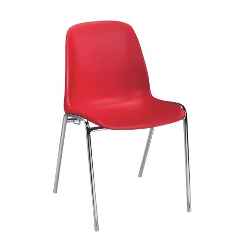 Silla Coque modelo ensamblable / Rojo