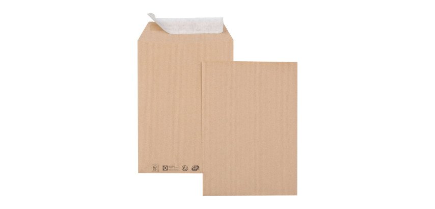 Pochette kraft brun C4 229 x 324 mm GPV 85 g sans fenêtre - Boîte de 250