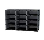 Trieur 12 cases jumbo Modulodoc Exacompta gris