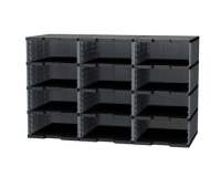 Organizing block 12 jumbo cases Modulodoc Exacompta grey