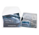 Porte cartes de visites adhésif 3 L avec rabat - sachet de 10