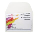 Porte cartes de visites adhésif 3 L avec rabat - sachet de 10