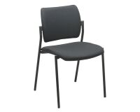 Silla Yota respaldo tejido patas negras