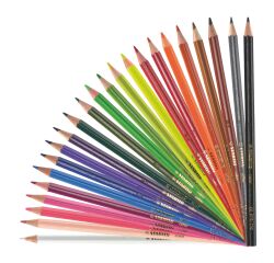 Crayon de couleur Stabilo Color couleurs assorties - Pochette de 24
