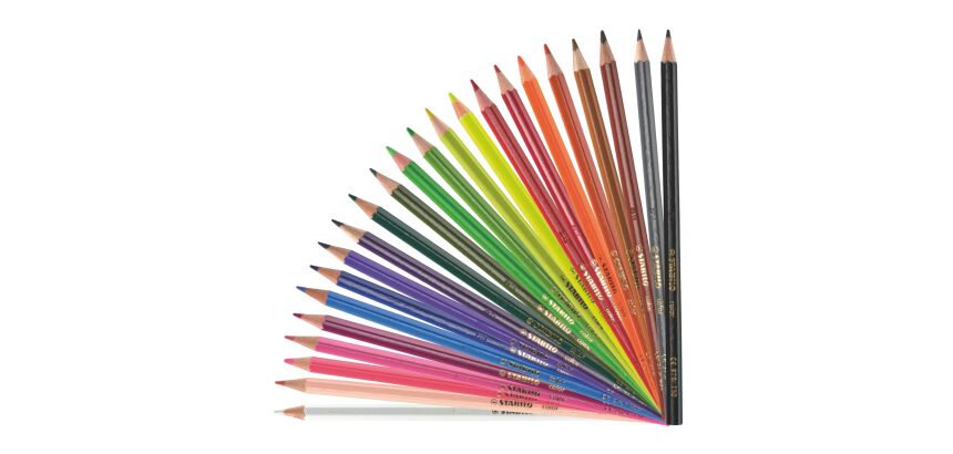 Crayon de couleur Stabilo Color couleurs assorties - Pochette de 24