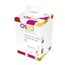 Pack cartouche Owa Compatible HP 364XL, 4 couleurs pour imprimante jet d'encre