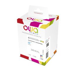 Pack van 4 cartridges Armor compatibel HP 364XL zwart + kleur