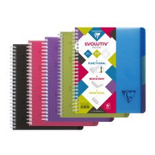 Notebook Linicolor Evolutiv'Book A5 checked 5x5