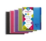 Cahier spirales Linicolor Evolutiv'book A5 16 x 21 cm perforé - petits carreaux - 180 pages