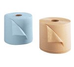 Bobine essuyage industriel 350 m bleue