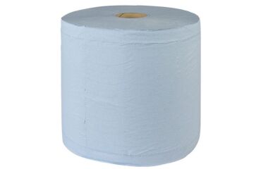 Bobine essuyage industriel 350 m bleue