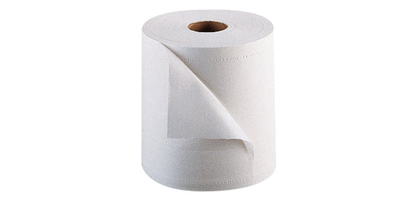 White Industrial Wiping Roll ECO 1000 Lucart - Length 350 m