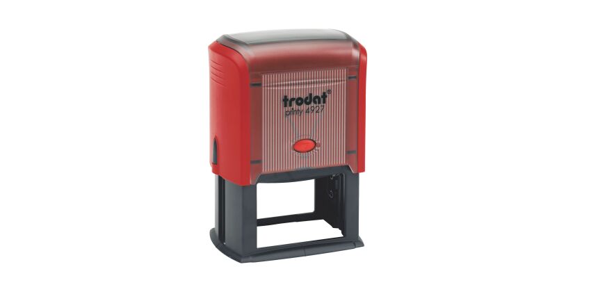 Trodat Printy 4927 Formato Grande sello con texto personalizable 9 líneas 60 x 40 mm monocromo